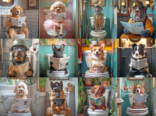 Dogs in the Loo: A Toilet Tail