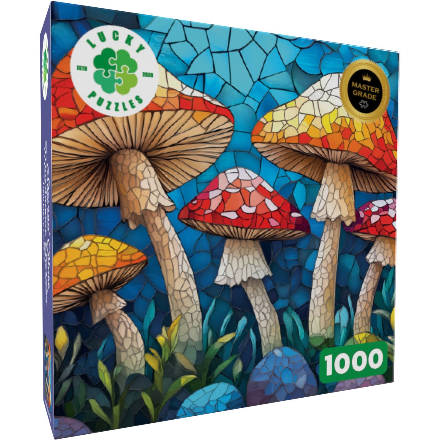 Stained Glass Mushroom Garden