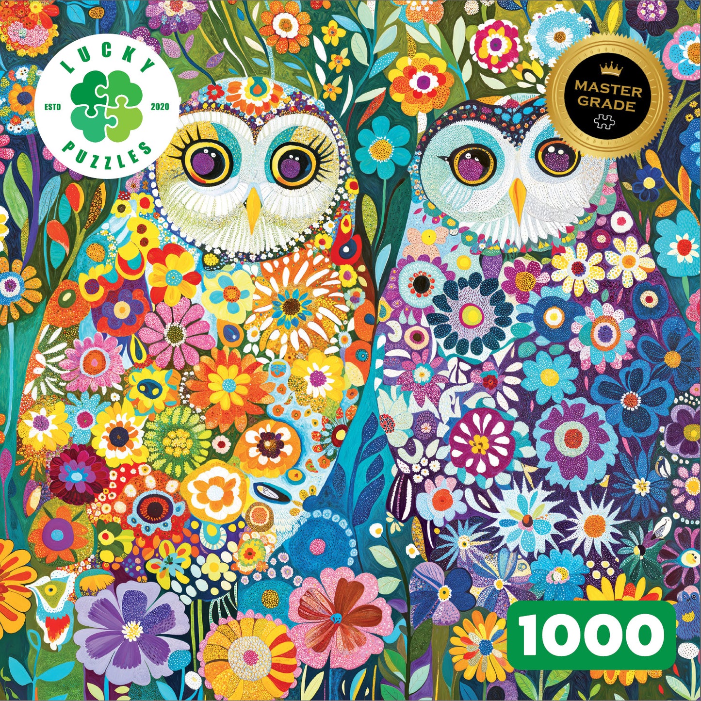 Celestial Owls in Bloom