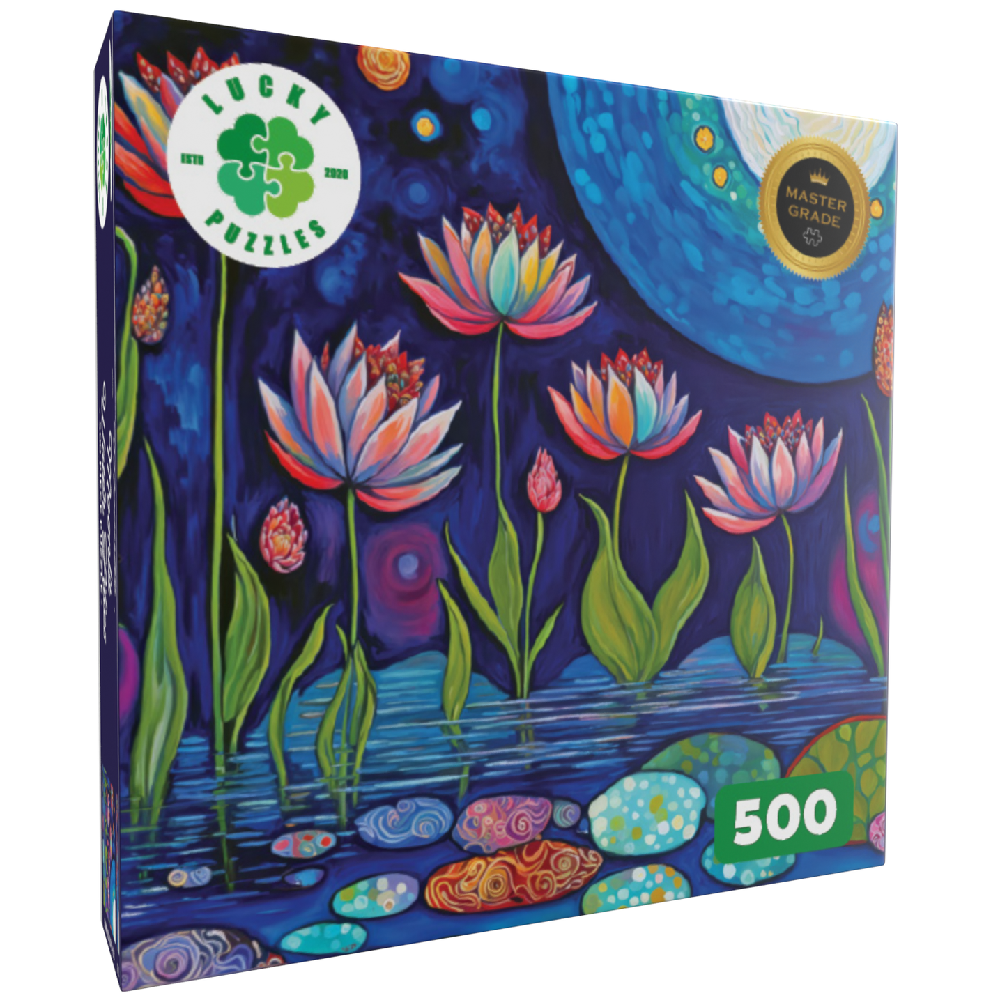 Moonlit Water Lilies