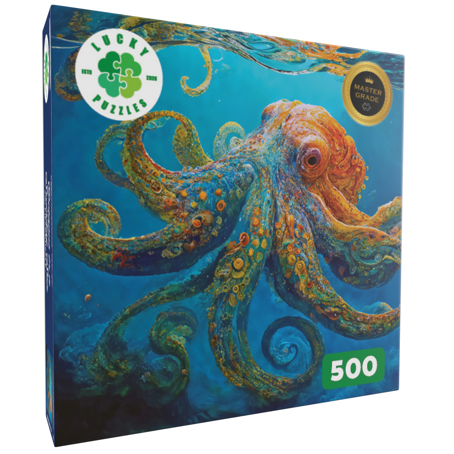 Octopus in a Swirling Sea