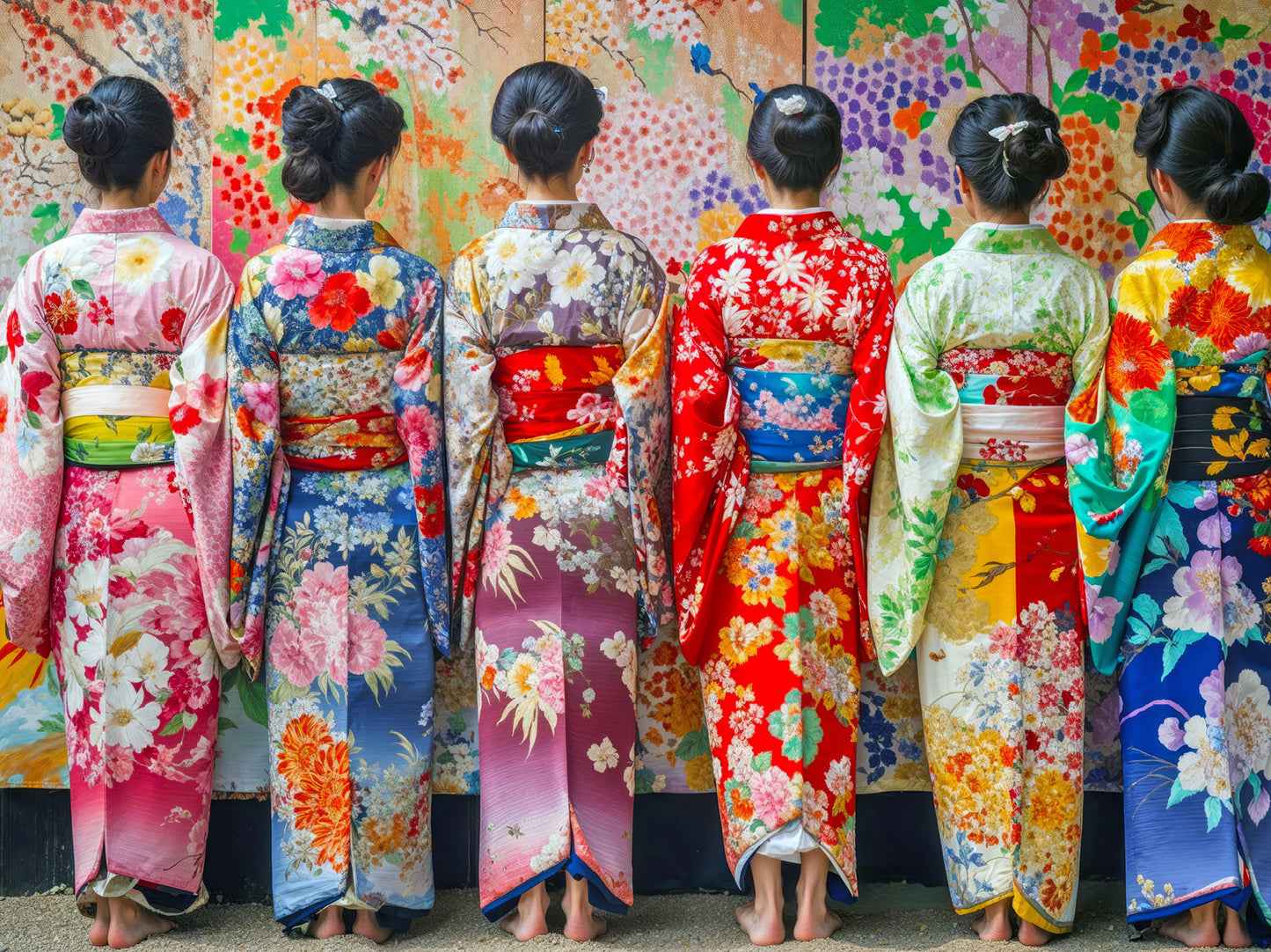 Colorful Kimono Mosaic