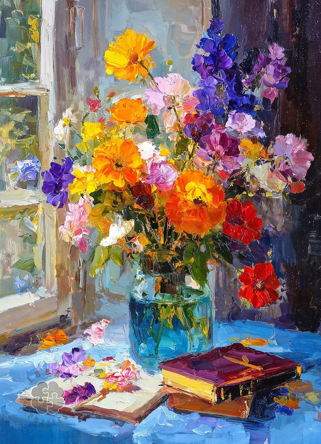 Garden Puzzle – Bouquet in the Blue Room – 1000 Piece Puzzle