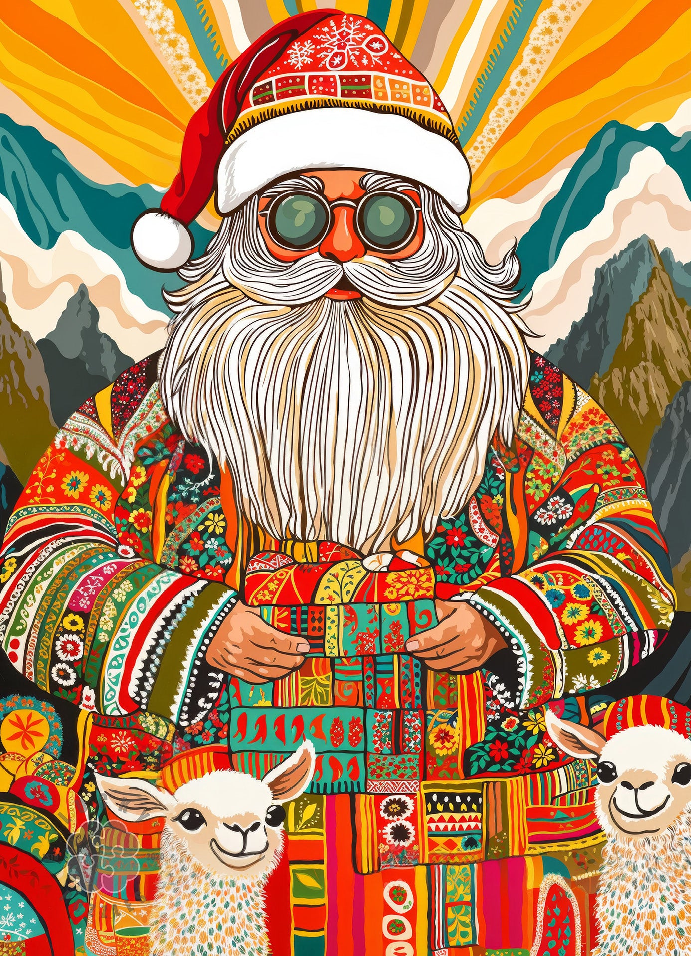 Christmas Puzzle – Santa’s Peruvian Christmas – 1000 Piece Puzzle