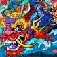 Dragon Puzzle – Kabuki Red Dragon – 1000 Piece Puzzle