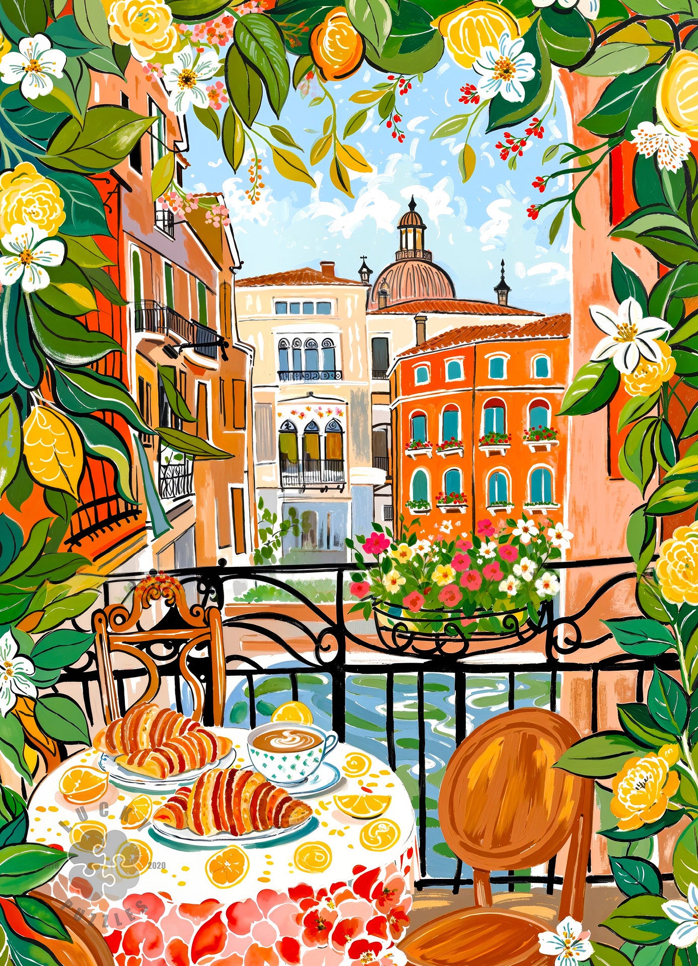 Venice Jigsaw Puzzle – Venetian Escape: A Table with a View – 1000 Piece Puzzle