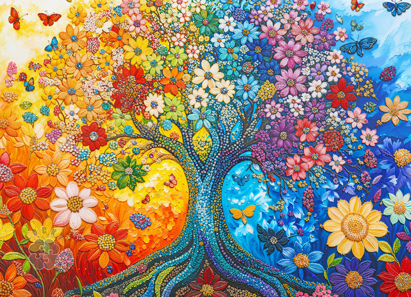 Tree of Life Puzzle – The Luminous Tree of Life – 1000 Piece Puzzle