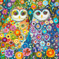 Celestial Owls in Bloom