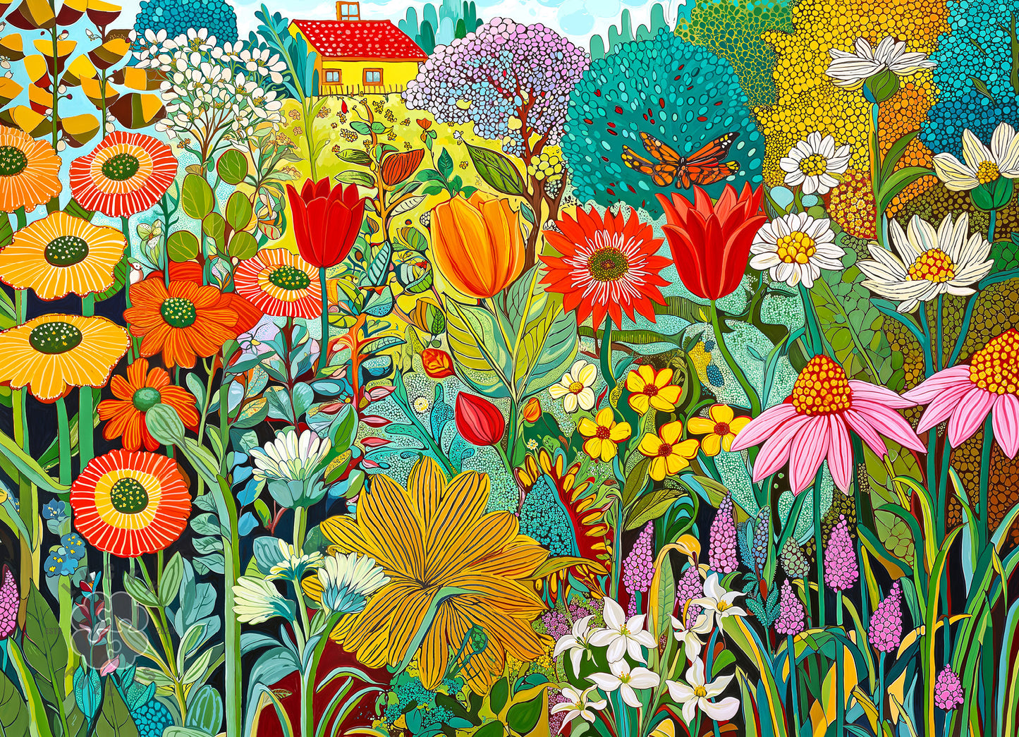 Flower Puzzle – Shelby Lou's Secret Garden – 1000 Piece Puzzle