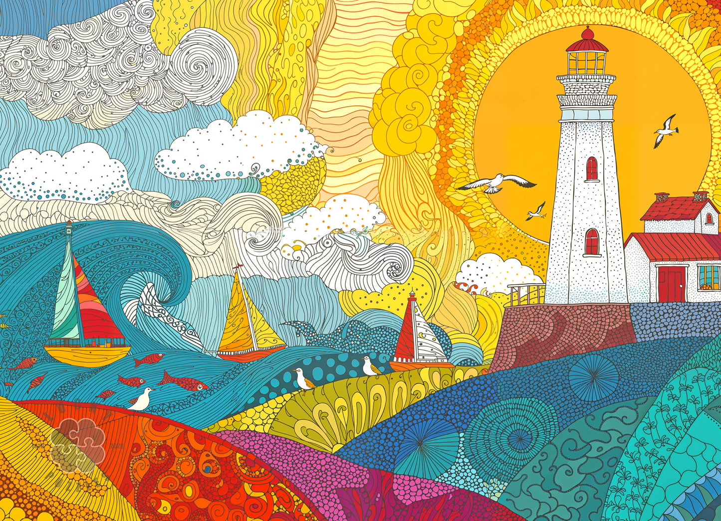 Lighthouse Puzzle – Lighthouse of a Thousand Suns – 1000 Piece Puzzle